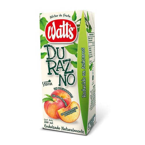 watts 200ml durazno 1